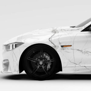 Pristine White Marble Vehicle Wrap - Image 3