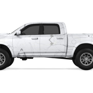 Pristine White Marble Vehicle Wrap - Image 4