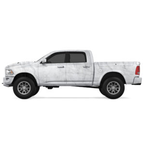 Serene White Marble Vehicle Wrap - Image 4