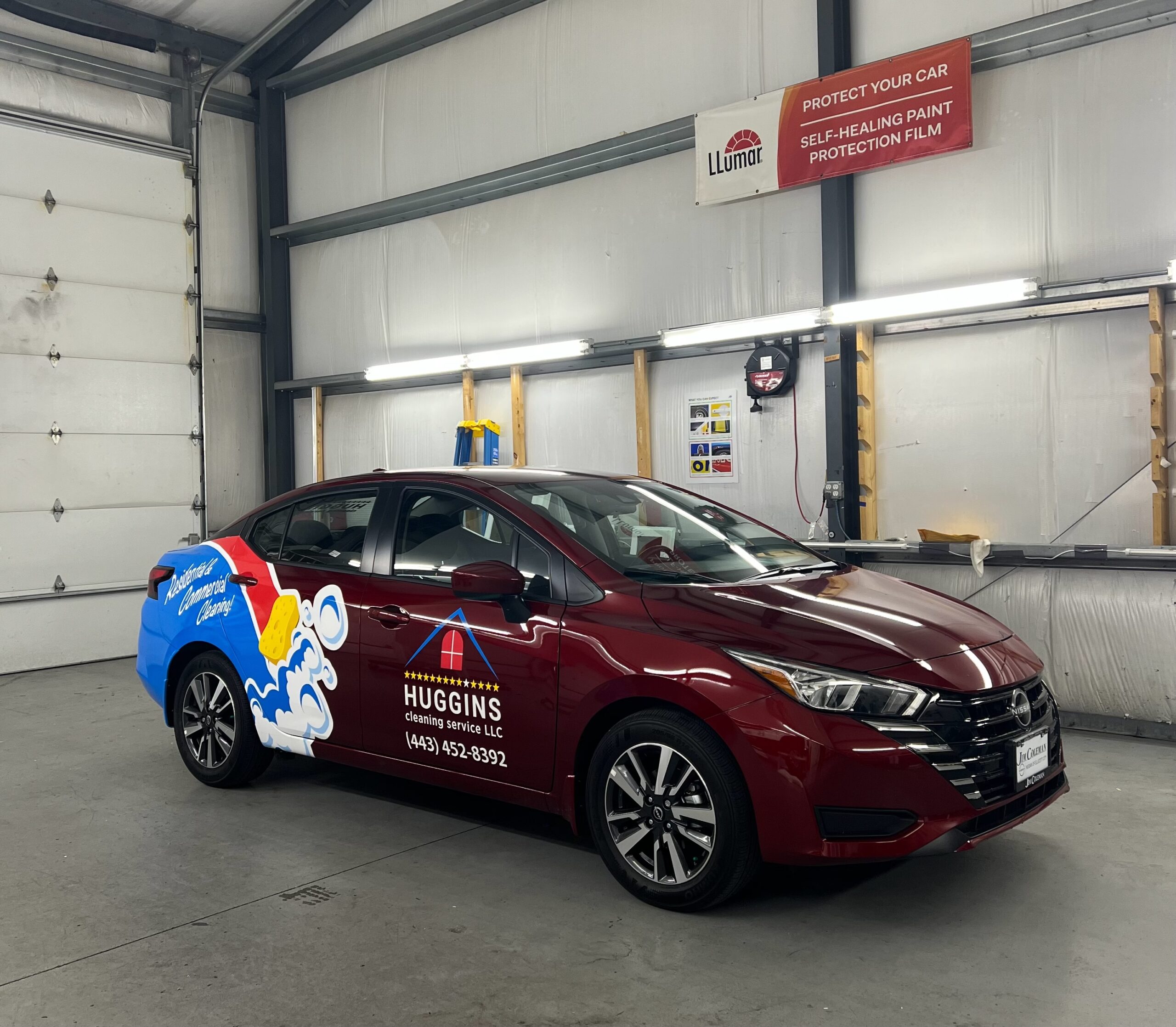 huggins cleaning service wrap by AP Wraps